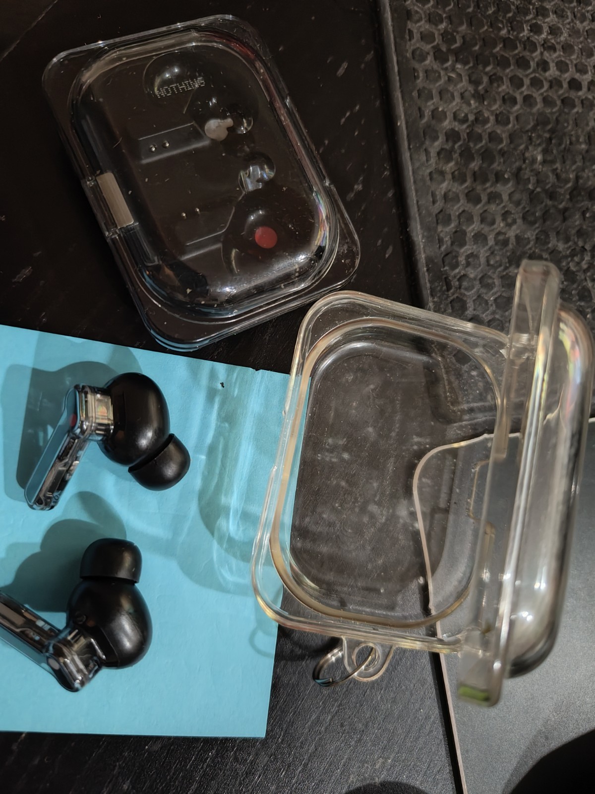 Nothing Ear (a) Wireless Earbuds with Clear Case, Black
