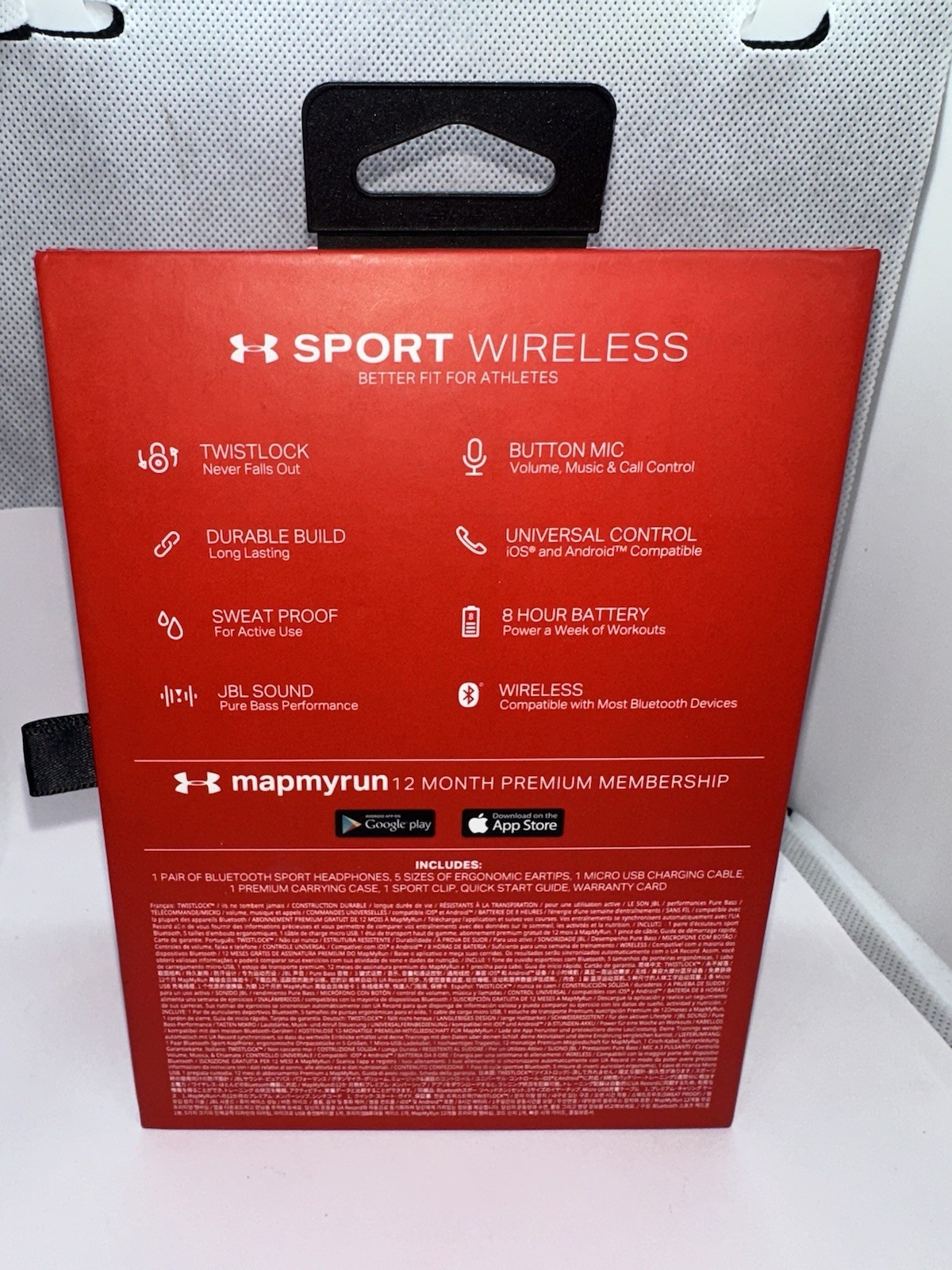 JBL Sport Wireless In-Ear Headphones Black Red