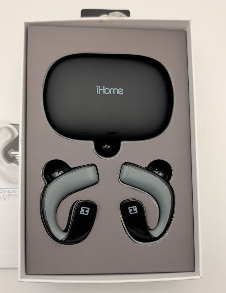 iHome True Wireless Earbuds Sport Touch control EarHook Headphones with Mic
