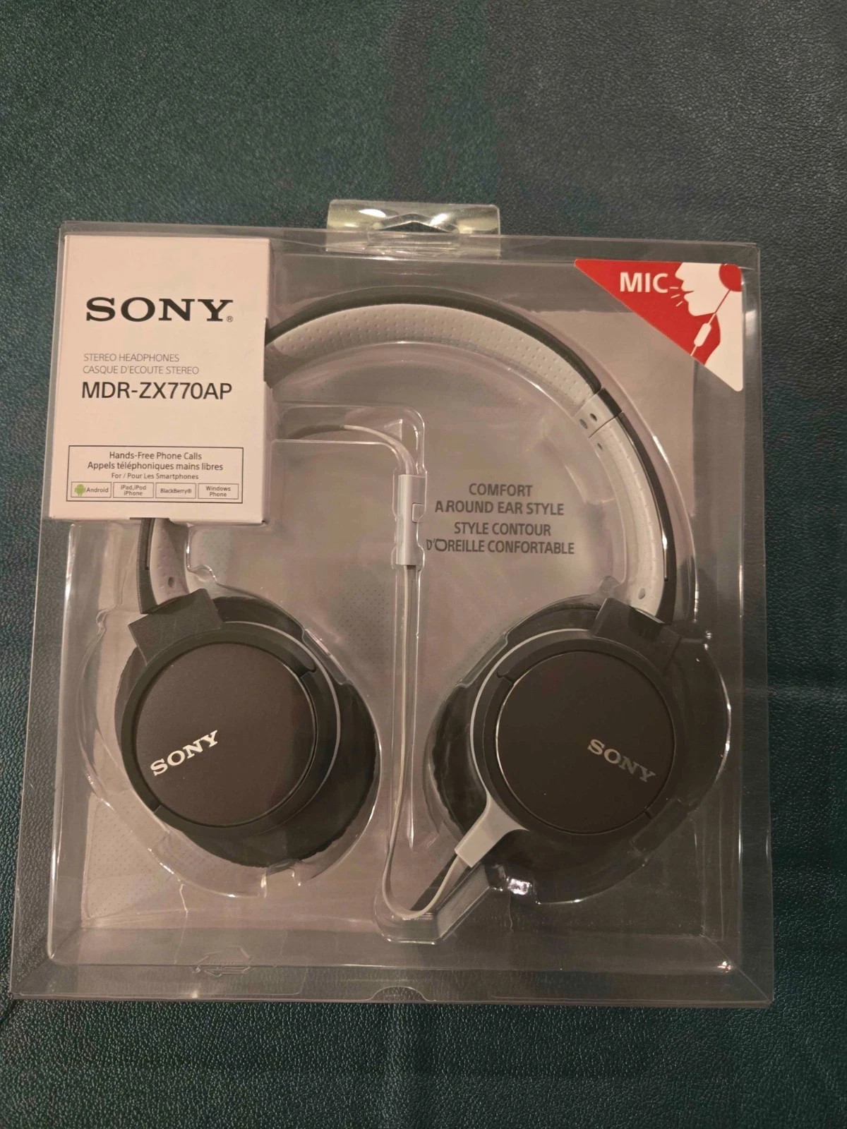 Sony MDR-ZX770AP Wired Over-Ear Headphones with Mic New Factory Sealed
