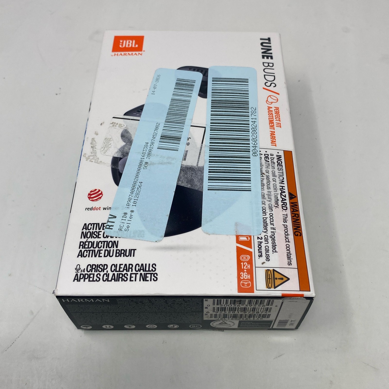 JBL Tune Buds True Wireless ANC Earbuds – Black