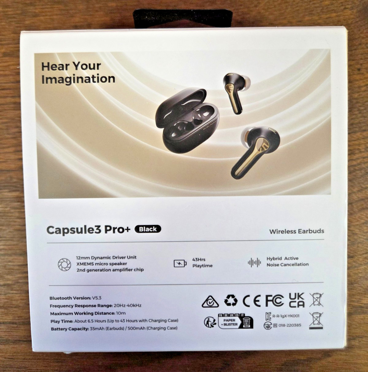 New Open Box SoundPEATS Capsule3 Pro+ Wireless Earbuds ANC Hi-Res Bluetooth 5.3