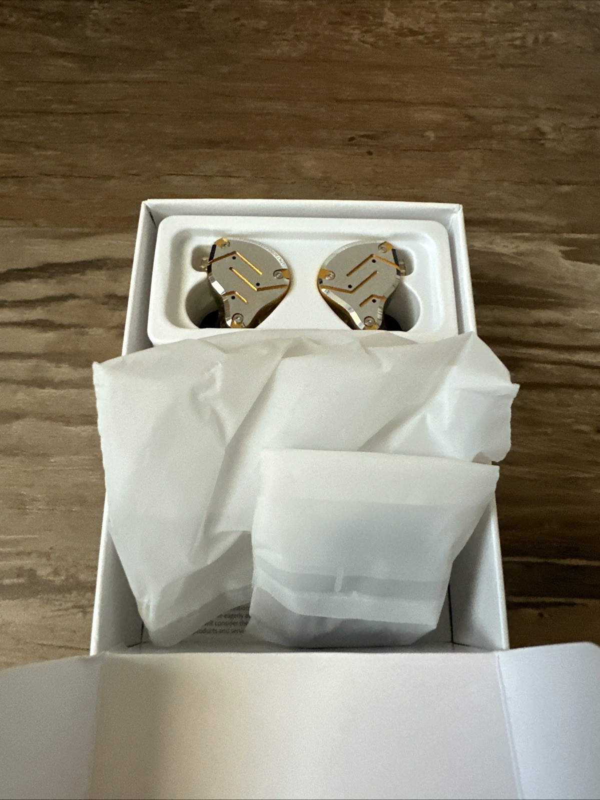 KZ ZS10 Pro, Linsoul 4BA+1DD 5 Driver in-Ear HiFi Earphones NO Mic, Glare Gold