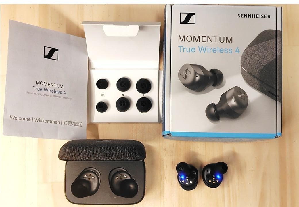 Sennheiser MOMENTUM True Wireless 4 MTW4 ANC Black w/ Original Box Japan