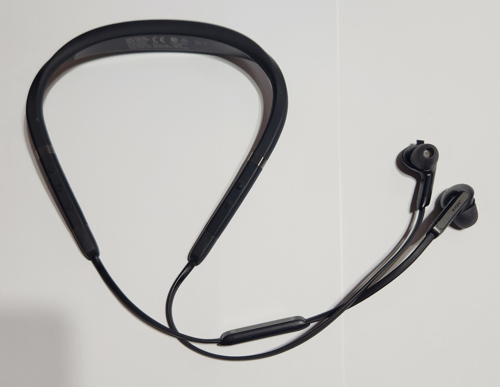 Titanium Black Jabra Elite 65e Wireless In-Ear Headphones -Works but NO EARWINGS
