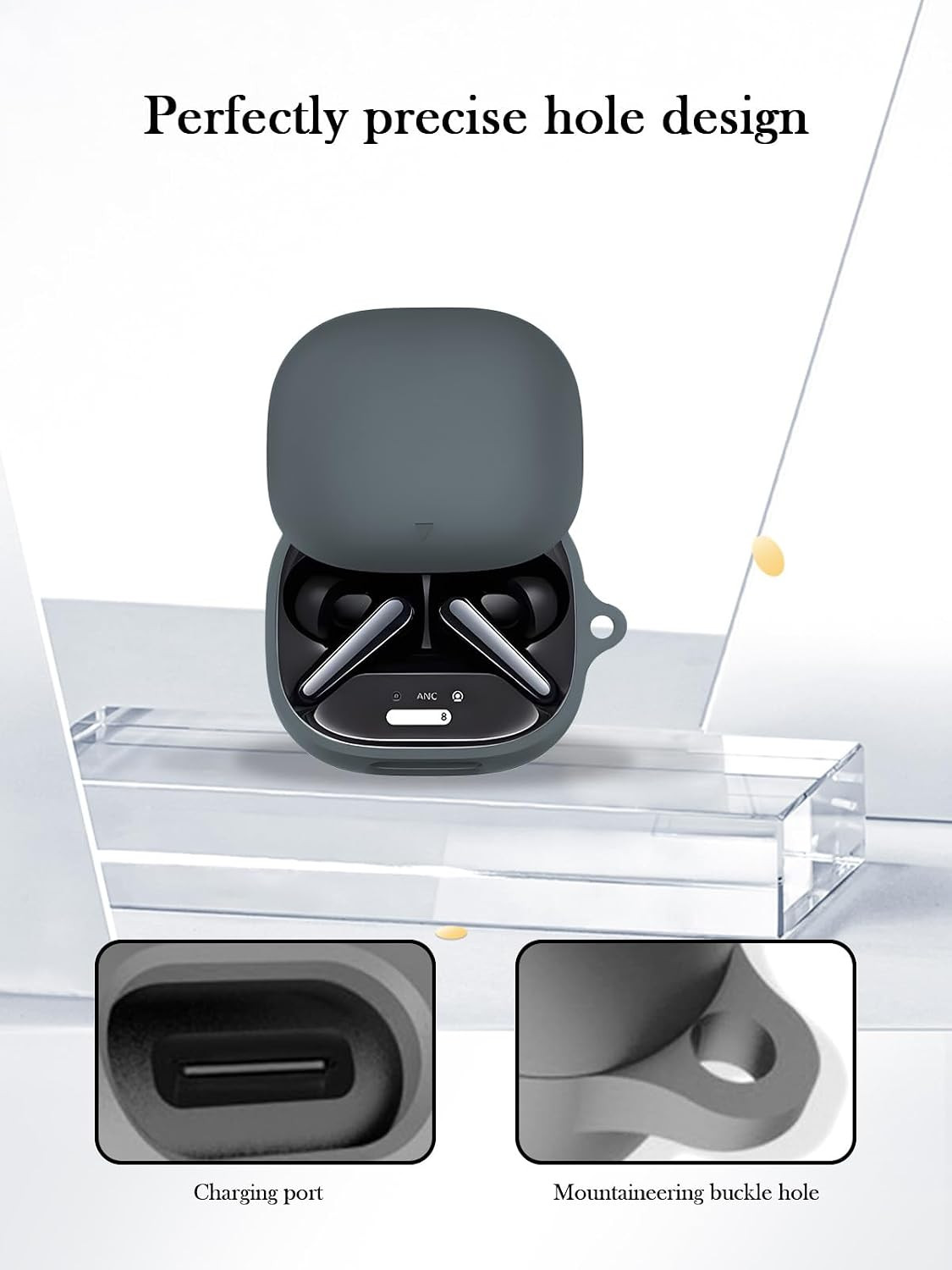 Case for Soundcore Liberty 4 Pro by Anker Noise Cancelling Wireless