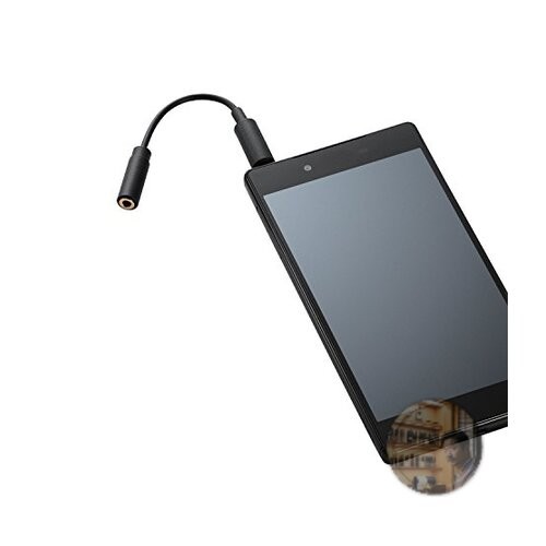 ELECOM MPA-35AT01BK Smartphone TV Antenna Cable 0.1m Black 3.5mm 4-Pole Plug
