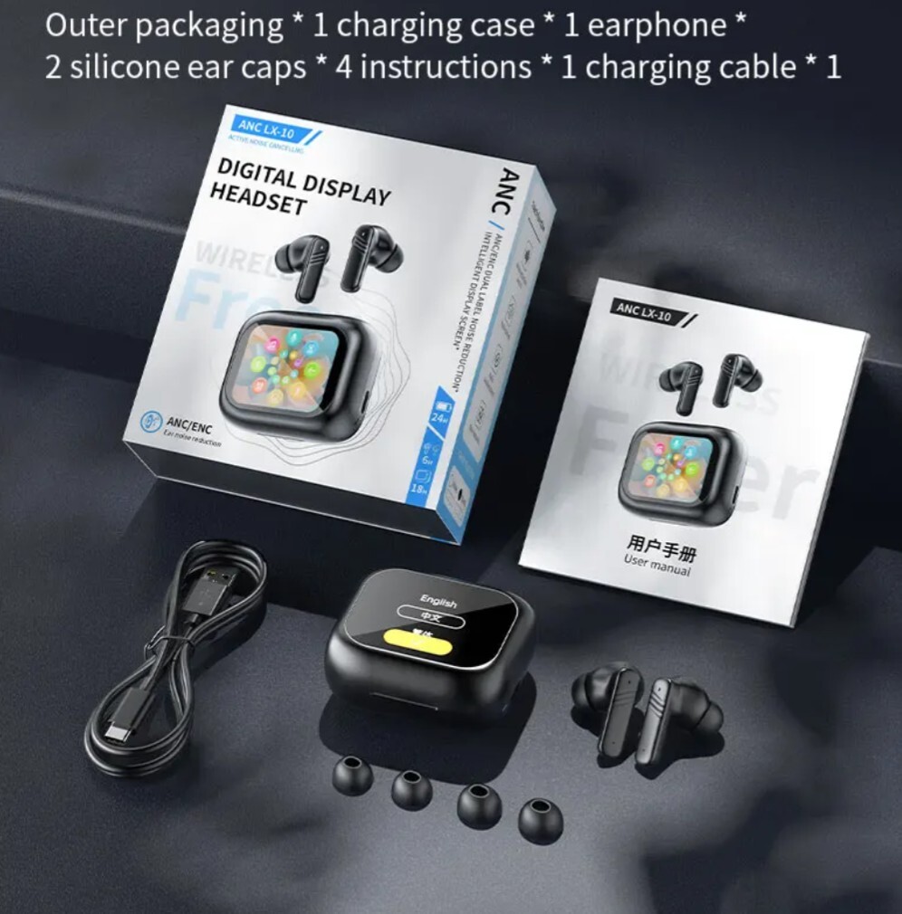 Earbuds, Noise Canceling,5.4 Bluetooth, 13mm Speakers. Newest 2025 Model LX-10