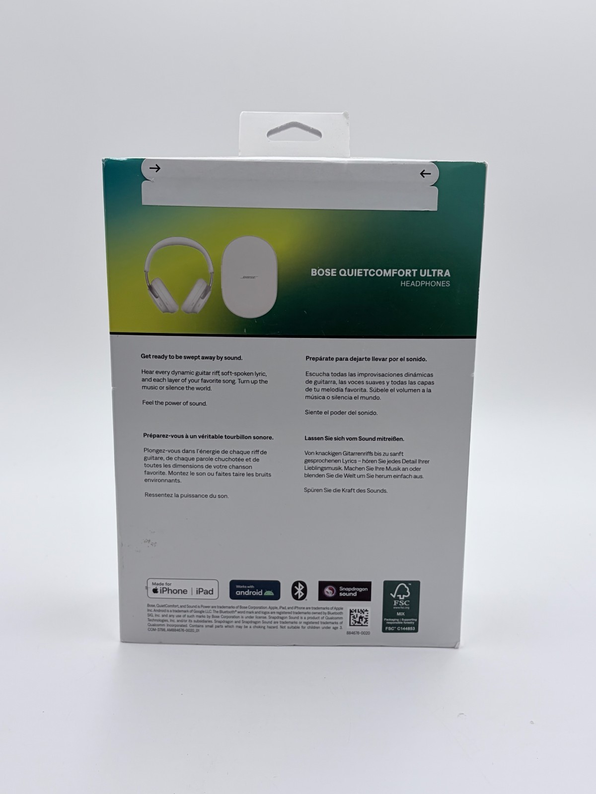 Bose QuietComfort Ultra Over-Ear Headphones – White Smoke – BRAND NEW !!!