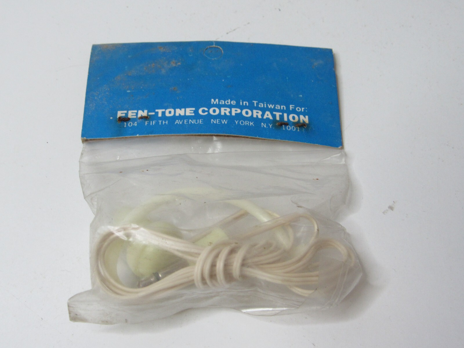 Vintage Fen Tone Fentone Ear 8 Ohm With Miniature Plug #US28