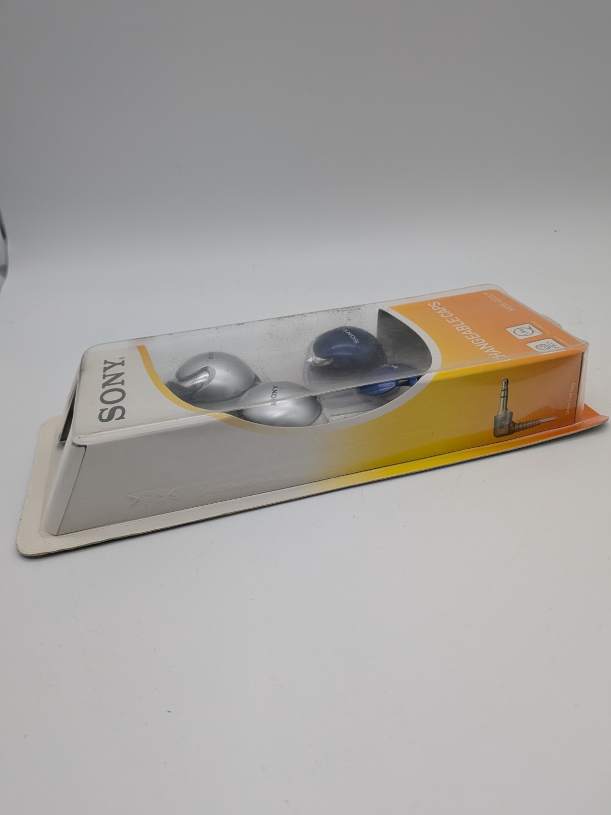 Sony MDR-Q22LP/SQ1 Stereo Headphones with Changeable Caps Blue & Silver NOS