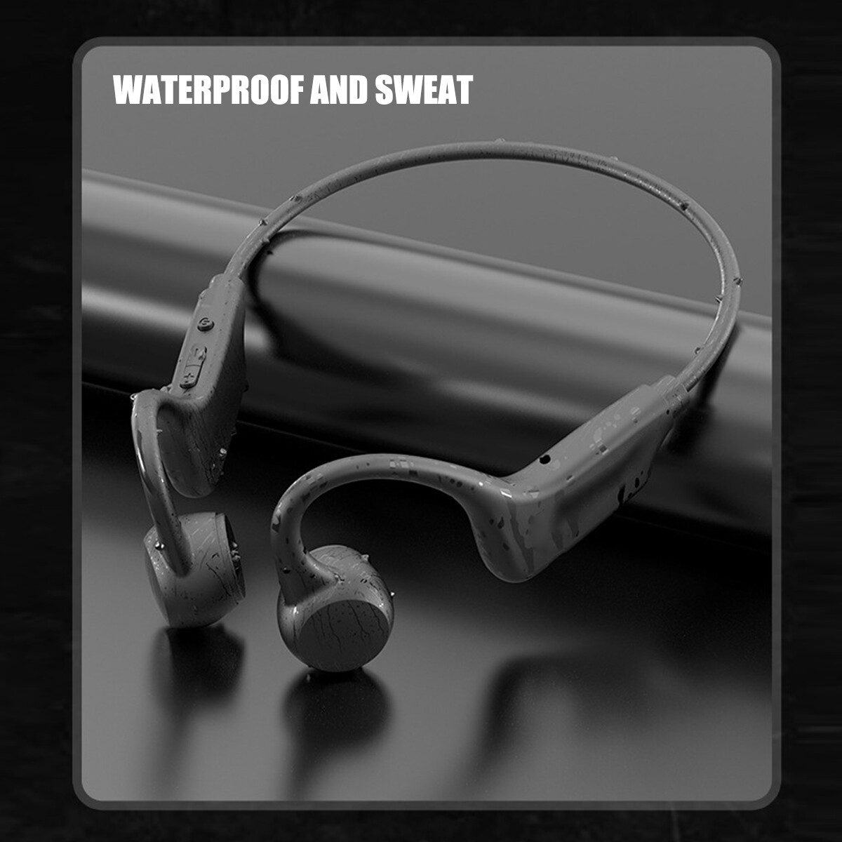 Outdoor Bone Conduction Headphones Bluetooth V5.3 Wireless Earbuds Sport Headset