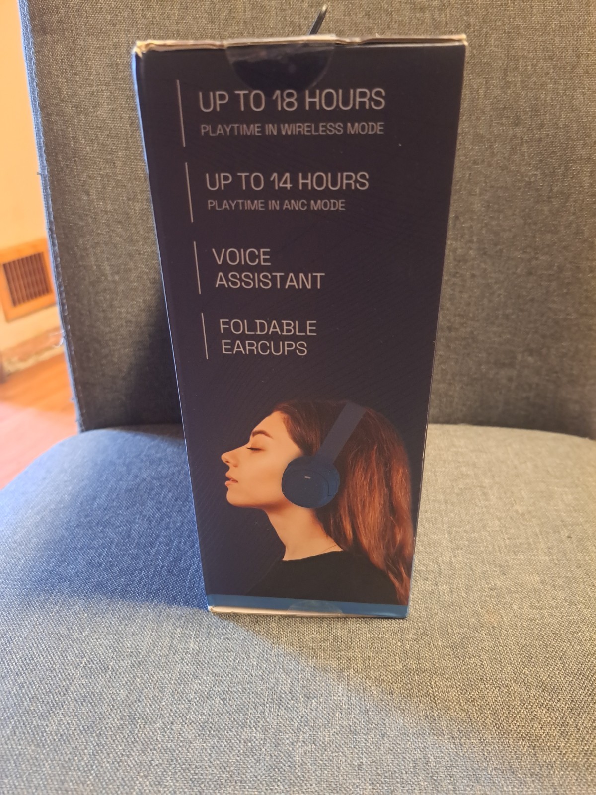 ANC Wireless Headphone Over-Ear Active Noise Cancelling Bluetooth W/Voice Assist