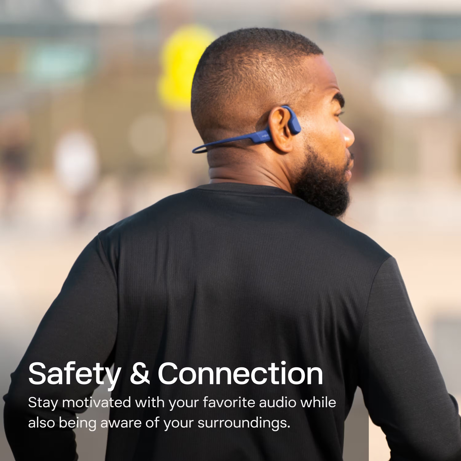 Shokz – OpenRun Wireless Bone Conduction Open-Ear Bluetooth Endurance Headpho…