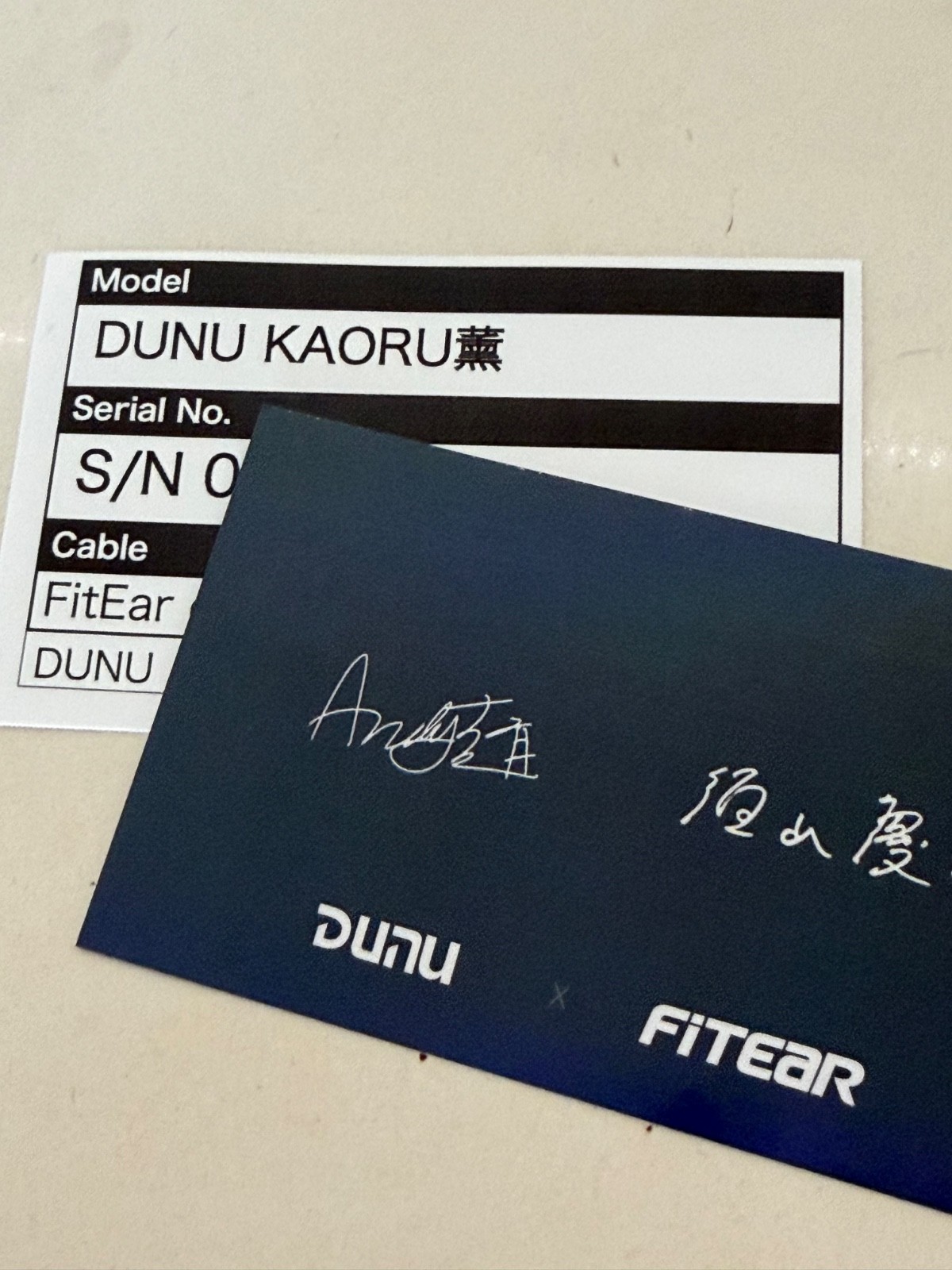 DUNU × Fitear Kaoru 6BA Drivers In-Ear Monitors (IEMs) with 3.5mm Fitear Cable