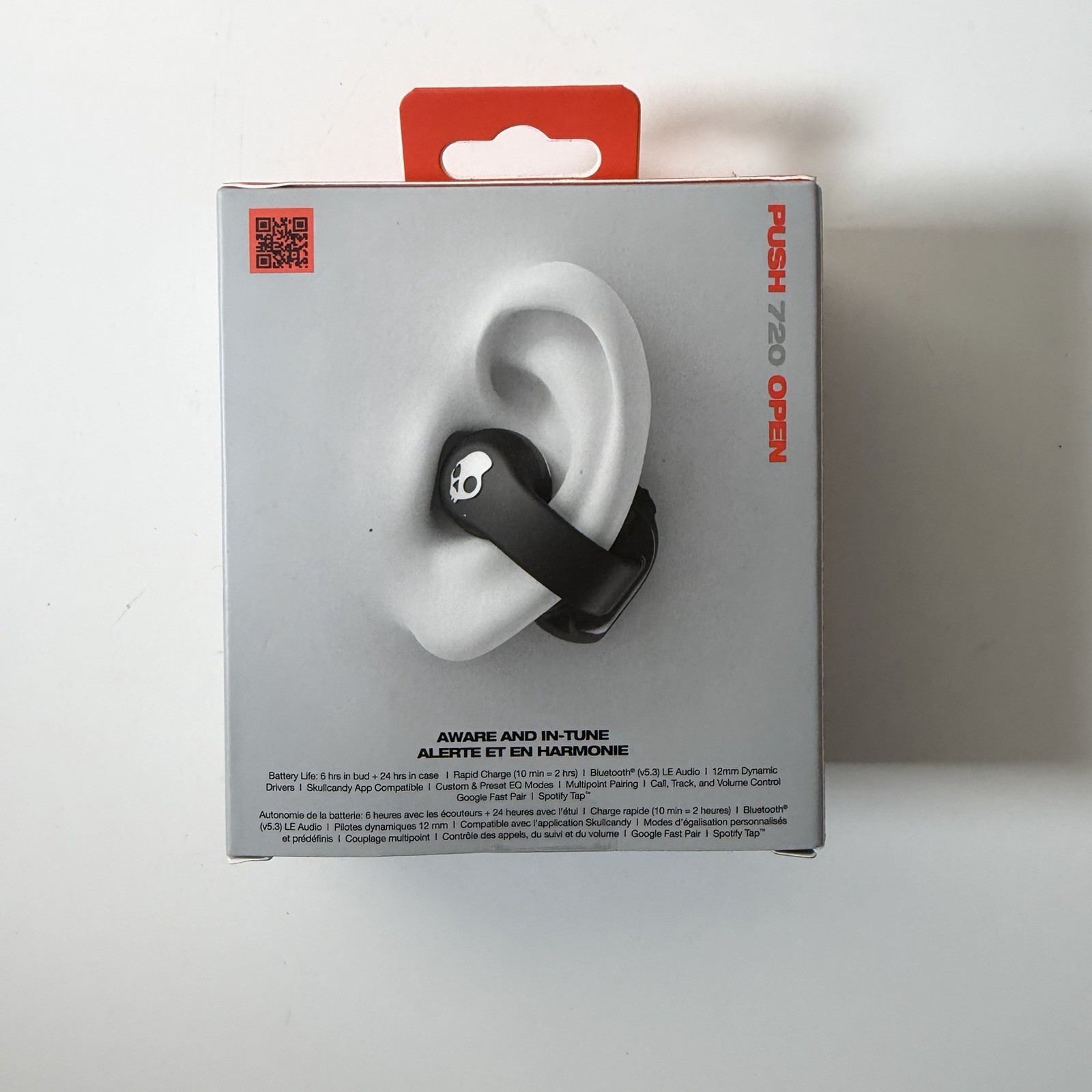 Skullcandy – Push 720 Open – Ear True Wireless Bluetooth Open Earbuds – Black