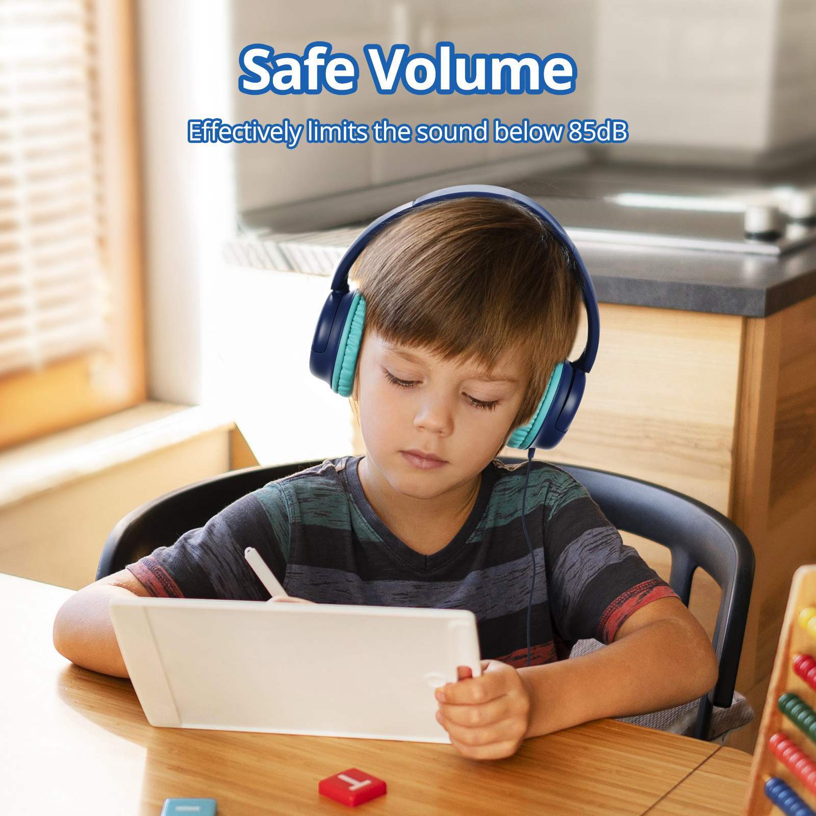 Tronsmart KH01C Headphones Kids,85dBA Volume,Foldable Headphones Christmas Gift