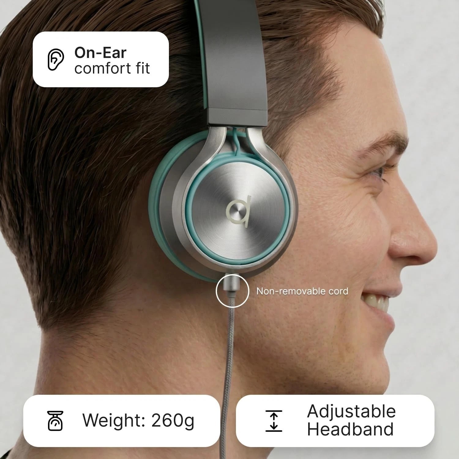 CL750 Foldable On-Ear Headphones for Kids & Adults | Noise Isolation & Comfort
