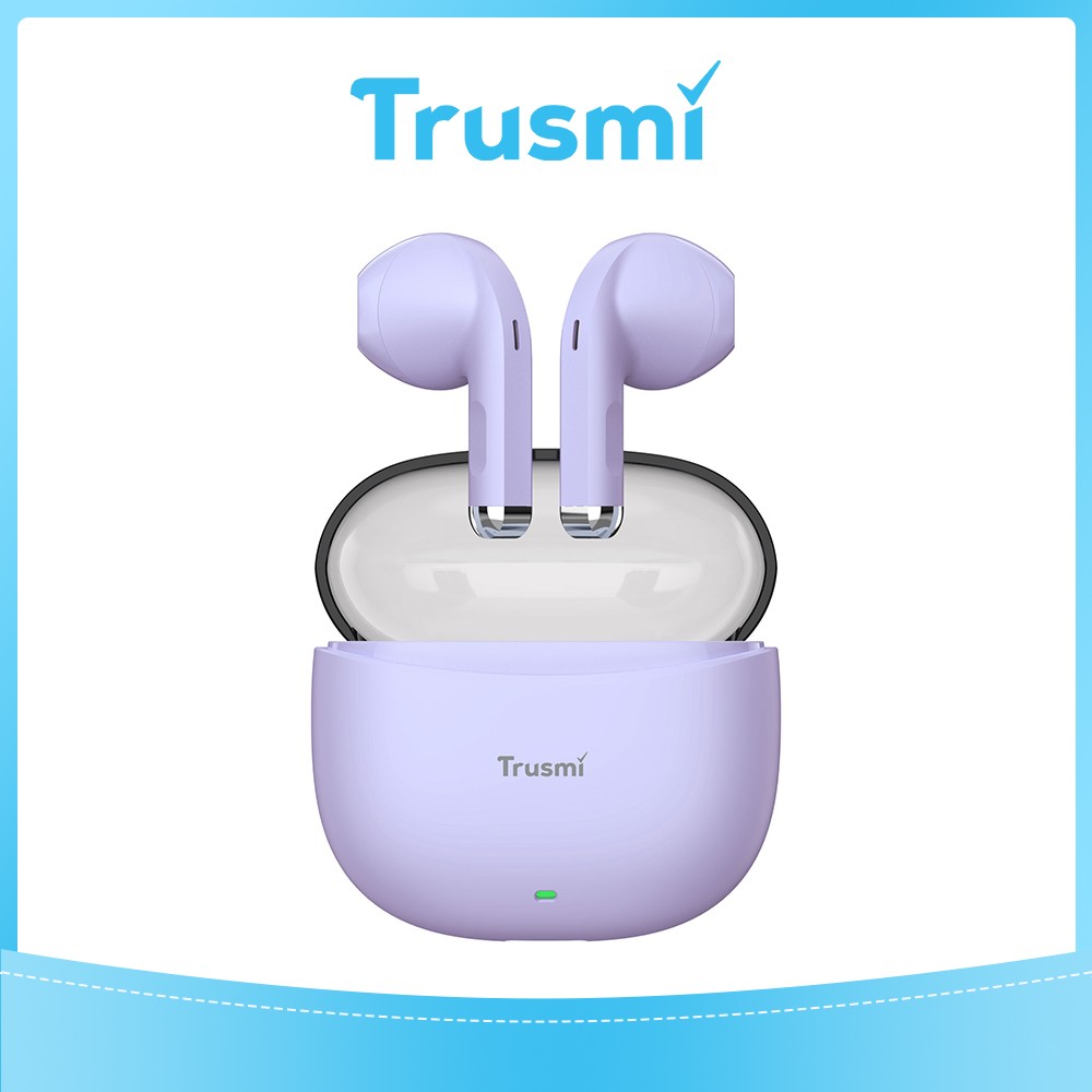 TRUSMI Semi-In-Ear Wireless Headphones Purple