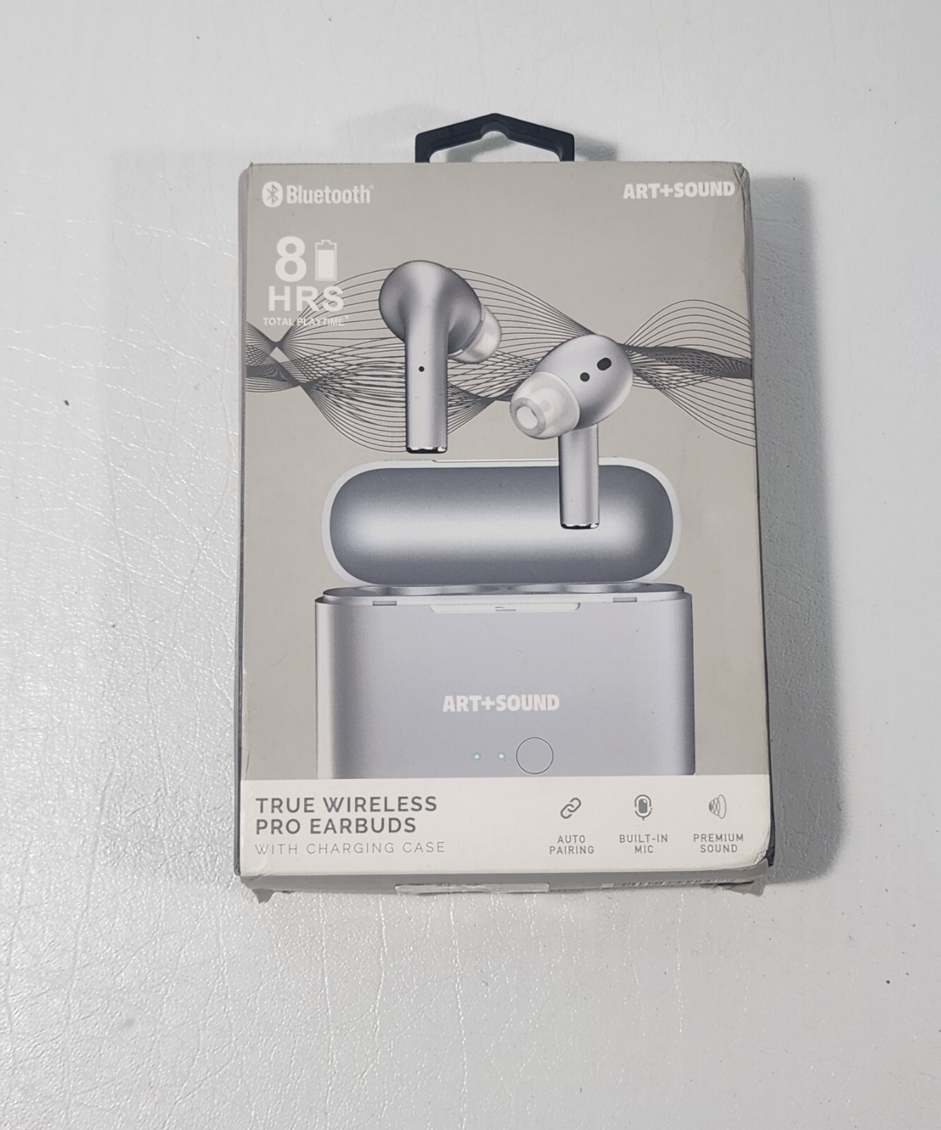 Art + Sound Bluetooth True Wireless Pro EarBuds Silver Color 8 hrs Playtime