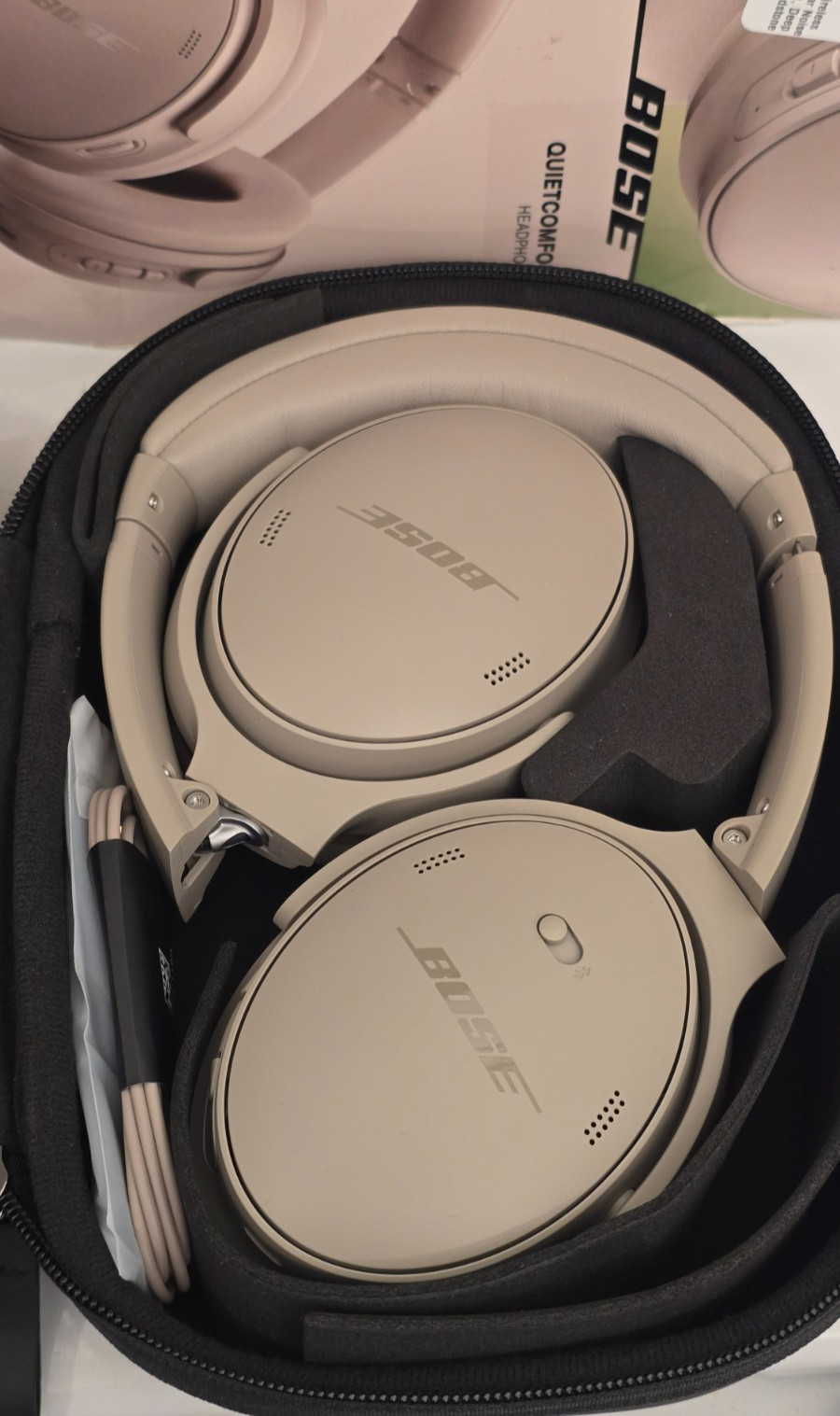 ⭐NEW -Open Box⭐ BOSE QuietComfort Headphones 884367-1100 Sandstone