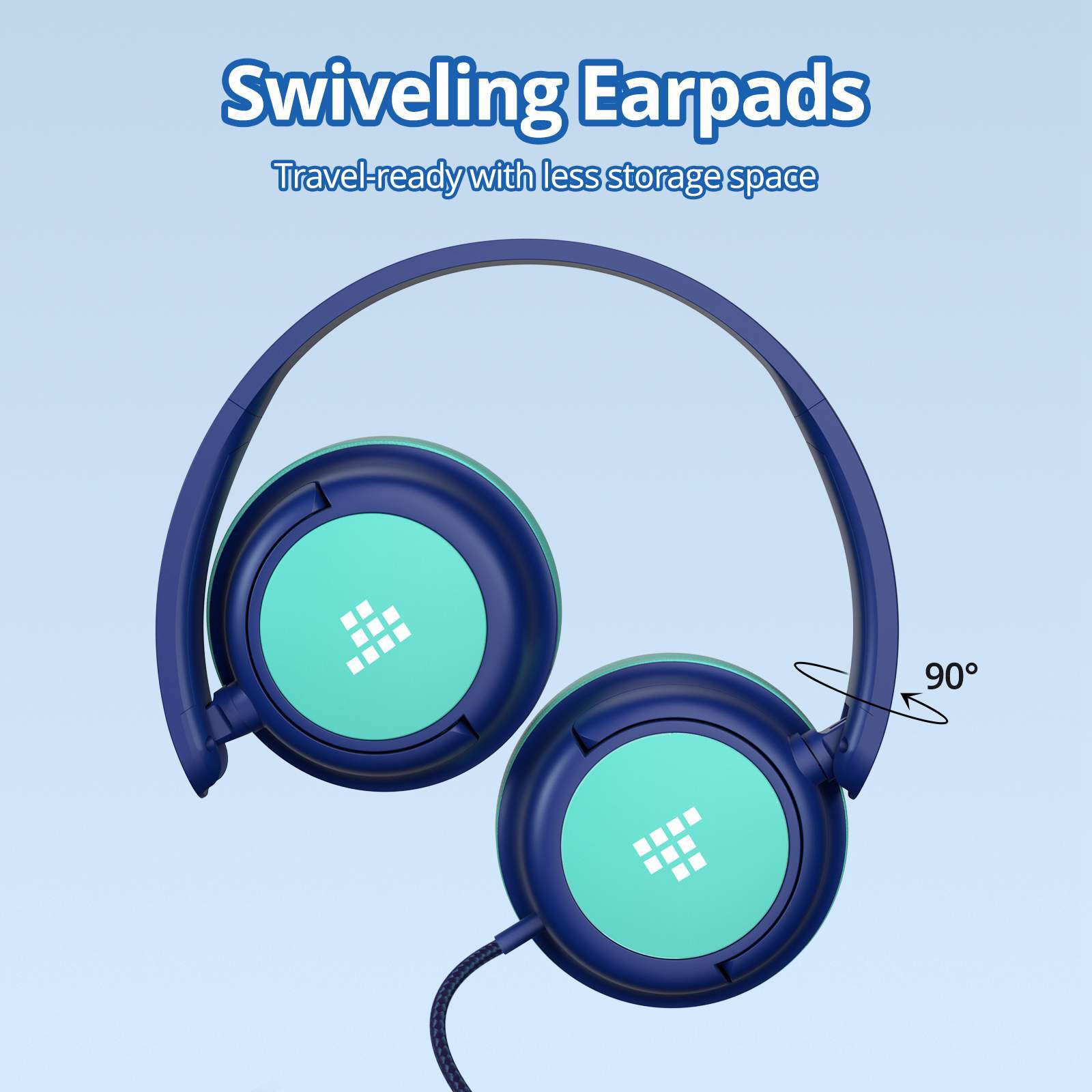Tronsmart KH01C Wired Headset Headphones Safe Volume 3.5mm Jack for Boys Gift