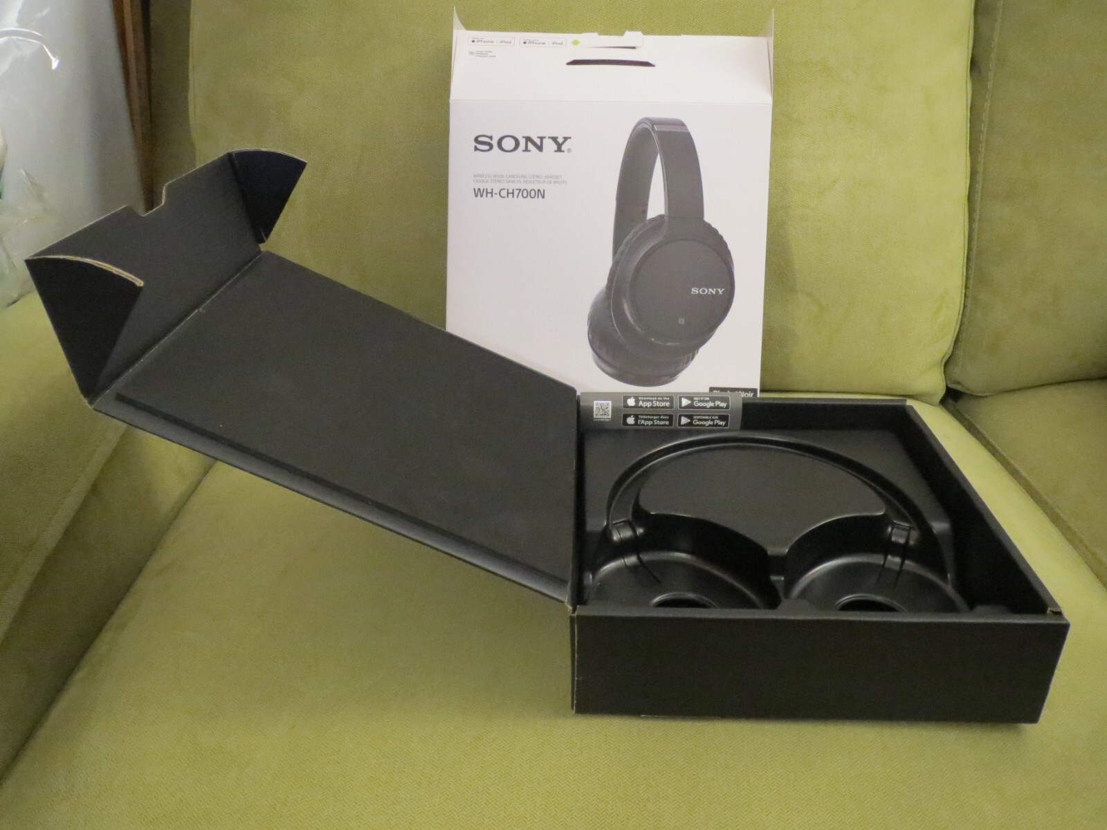 Sony WH-CH700N Over the Ear Headphone, Black, EMPTY BOX ONLY