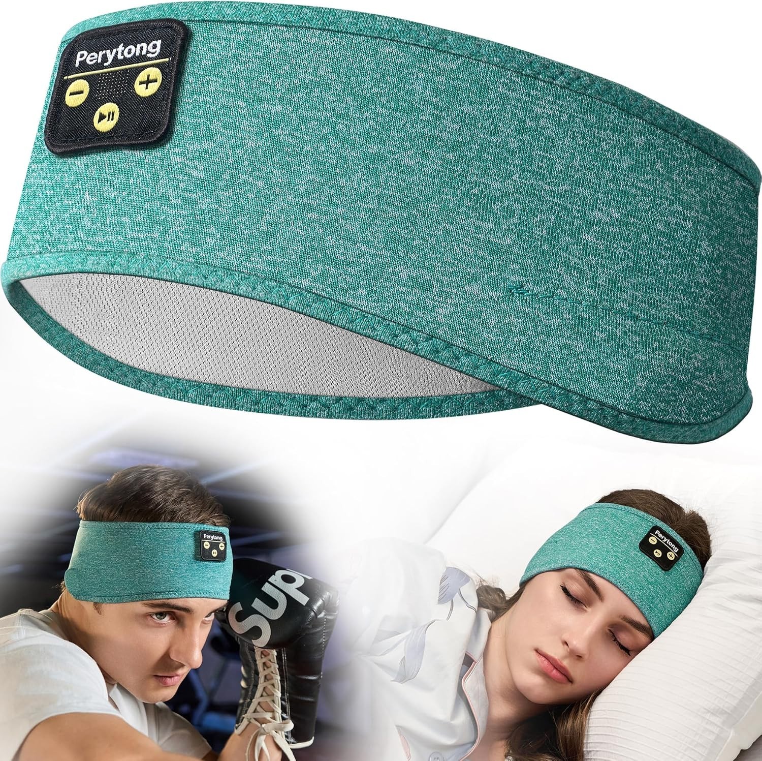 Ultra-Thin Stereo Sleep Headphones with Adjustable Headband for Travel & Sports