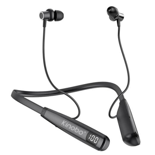 Neckband Bluetooth Headphones, 6.0 Bluetooth 100 Hours Playtime，IPX7 Cable