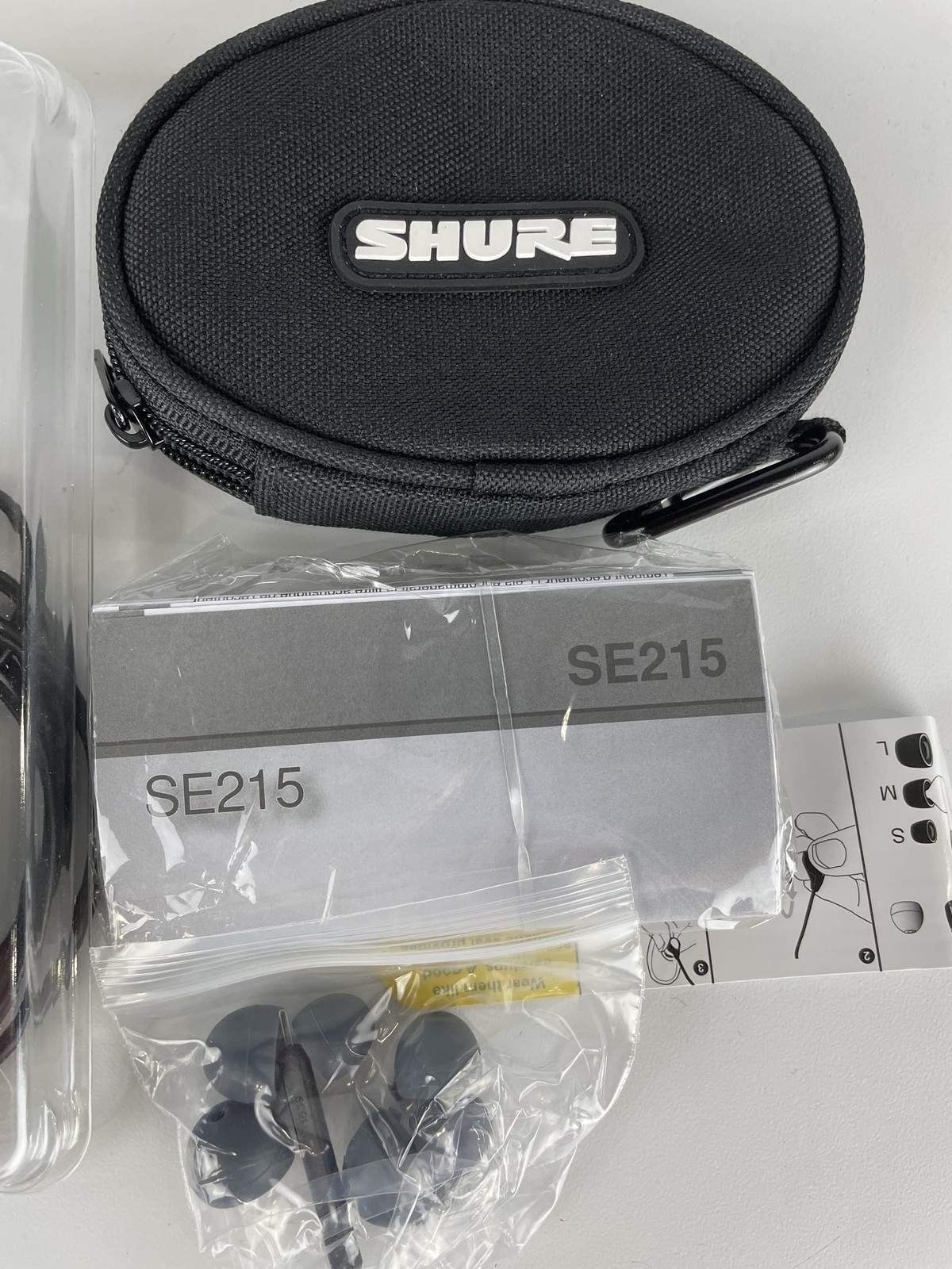 Open Box Shure SE215 Single Driver In-Ear Monitors, Black