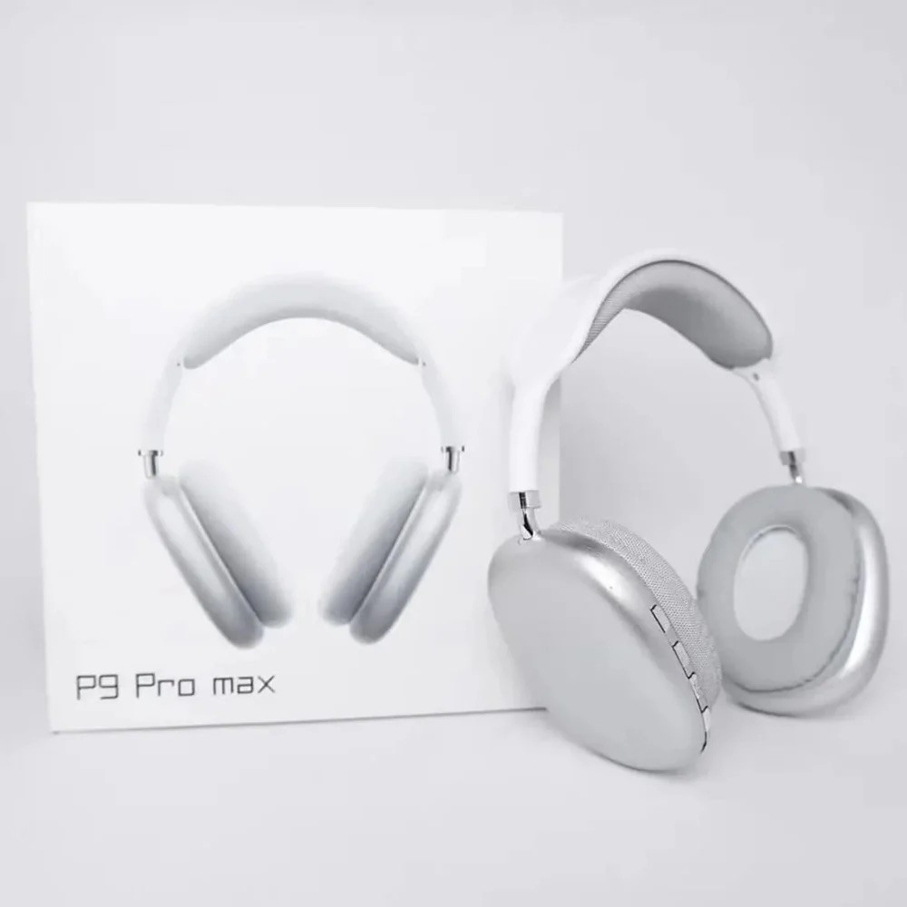 P9 Pro max Bluetooth Wireless Over-Ear Headband Headphones, White