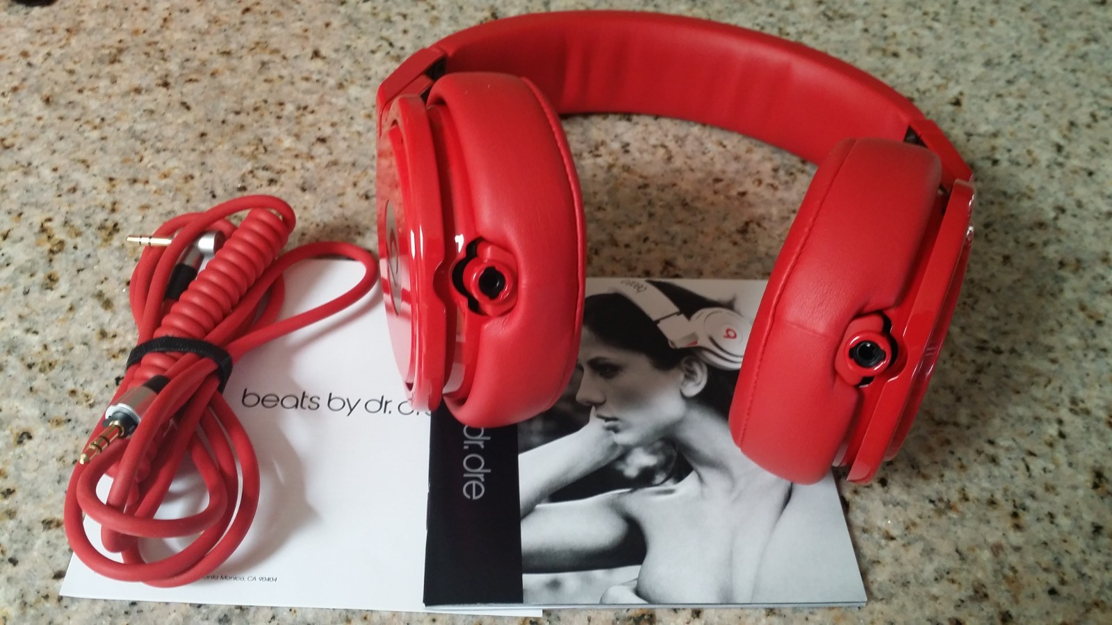 Beats by Dr. Dre Pro Beats Over the Ear Headphones Red Color