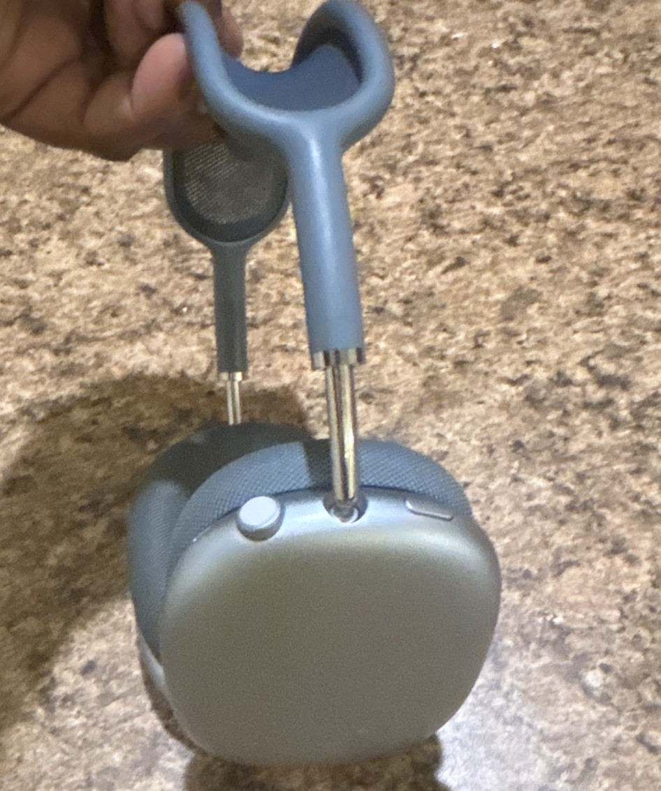 Apple AirPods Max Bluetooth Wireless Over-Ear Headphones ANC Mic Blue/Gray