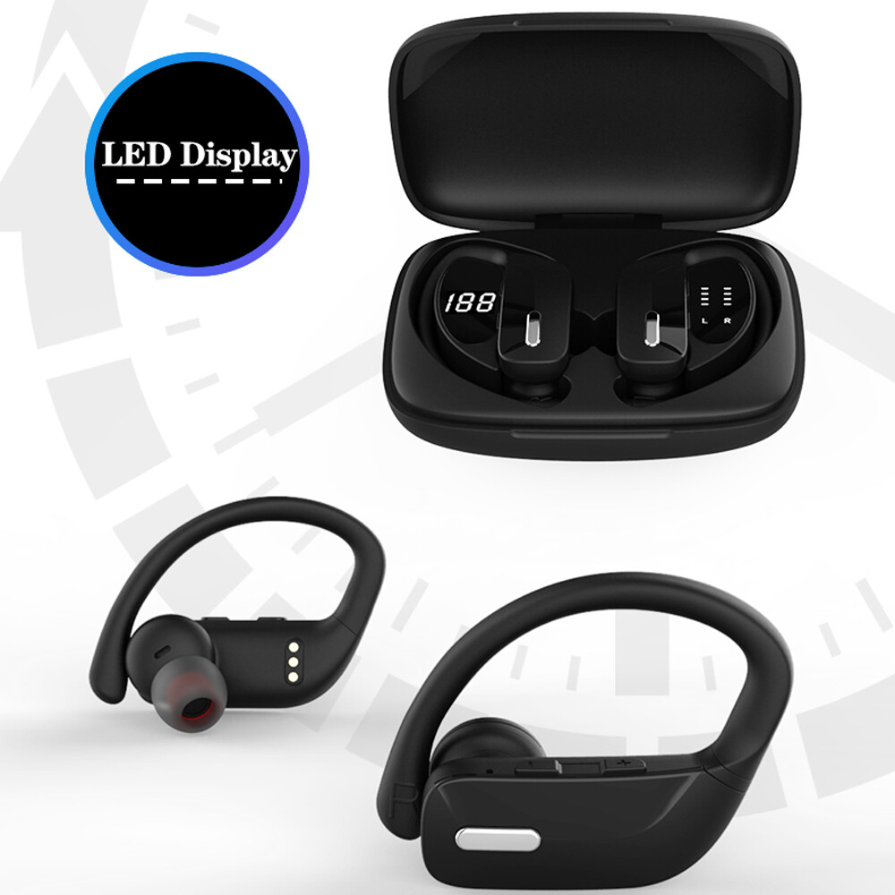 Waterproof Wireless Ear-Hook Earbud Earphones Bluetooth 5.0 Headsets HD Call USA