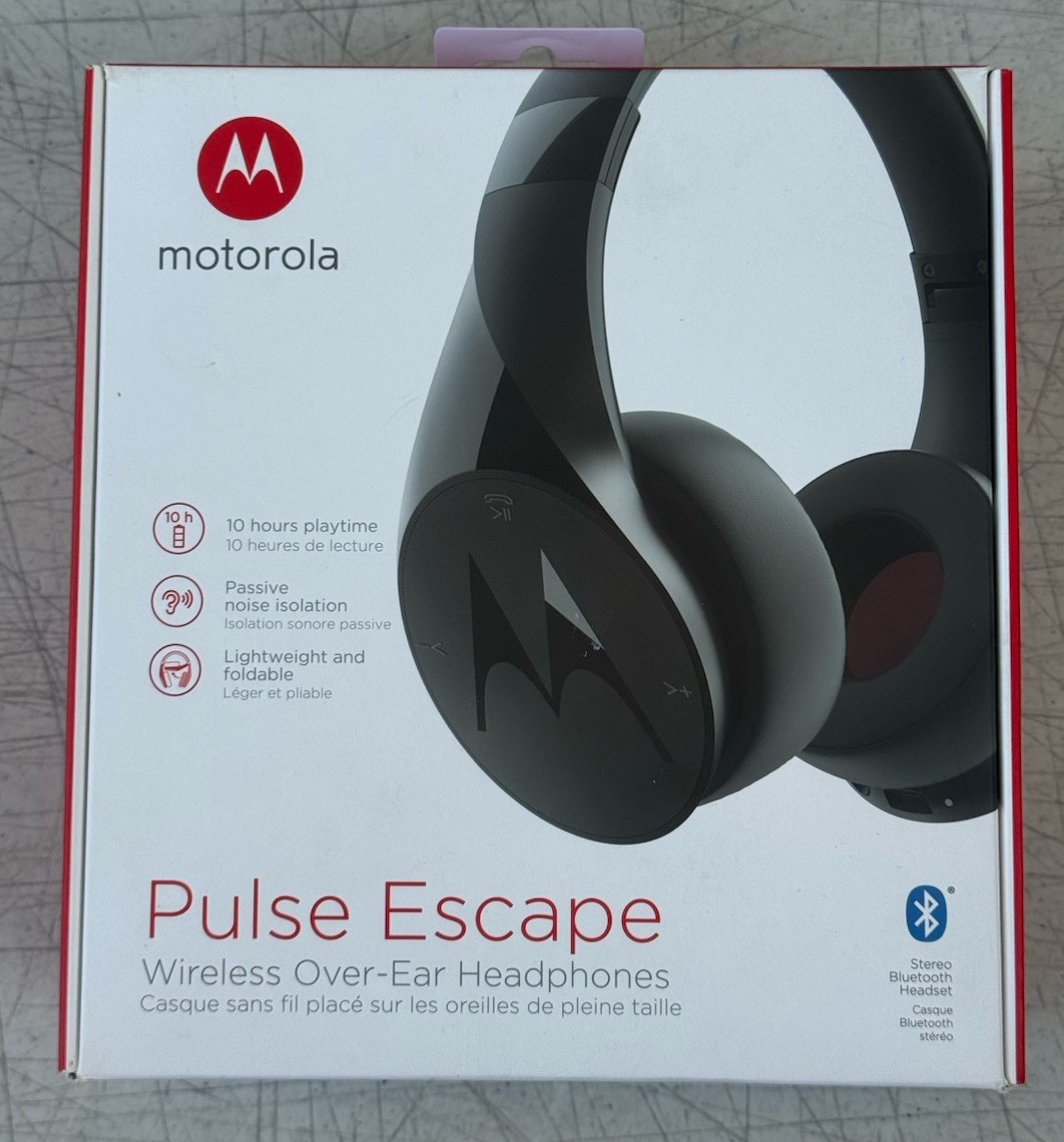 Motorola Mobile Accessories Pulse Escape Wireless Over-Ear Headphone(SH012-BK)