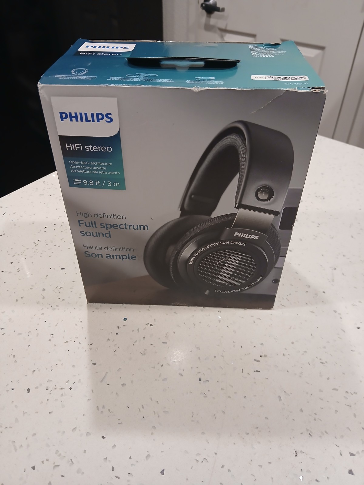 Philips SHP9500 HiFi Stereo Over-Ear Headphones – Black