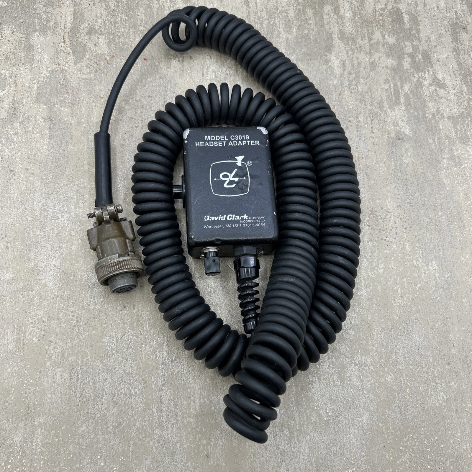 David Clark Headset Adapter – Model C3019