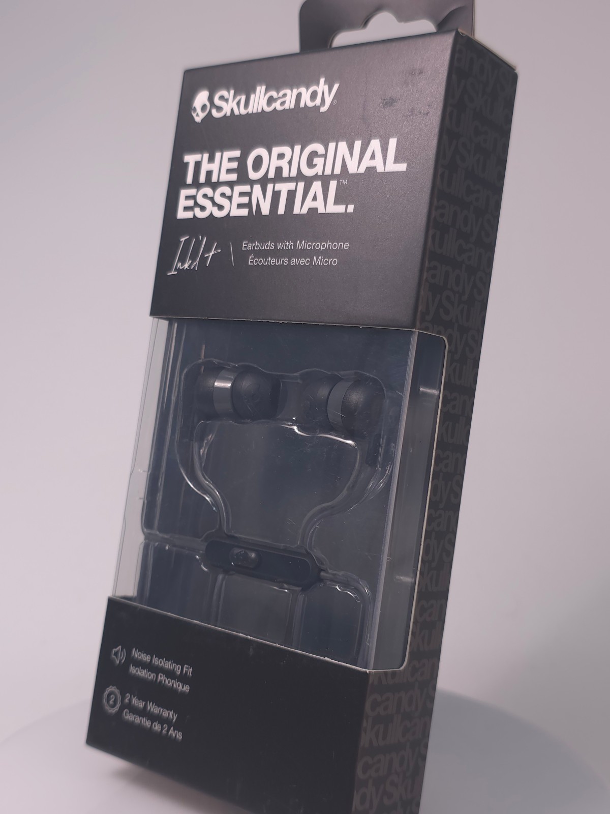Skullcandy Ink’d+ Plus Wired Earbuds with Mic Earphones 3.5mm Black – NEW