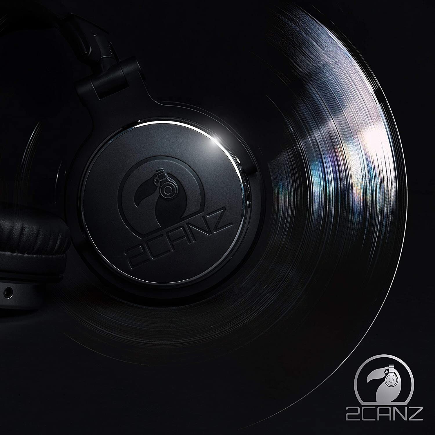 Professional DJ Headphones 50mm Neodymium Drivers Foldable 8-Way Adjust