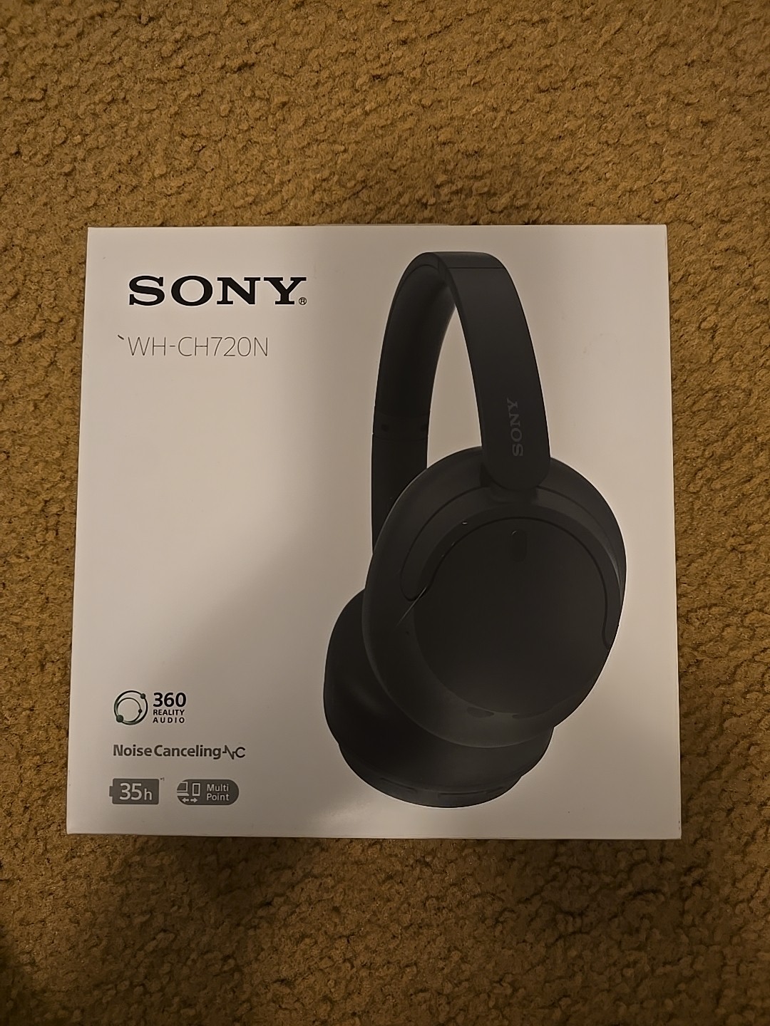 Sony WH-CH720N Wireless Over-Ear Headphones – Black