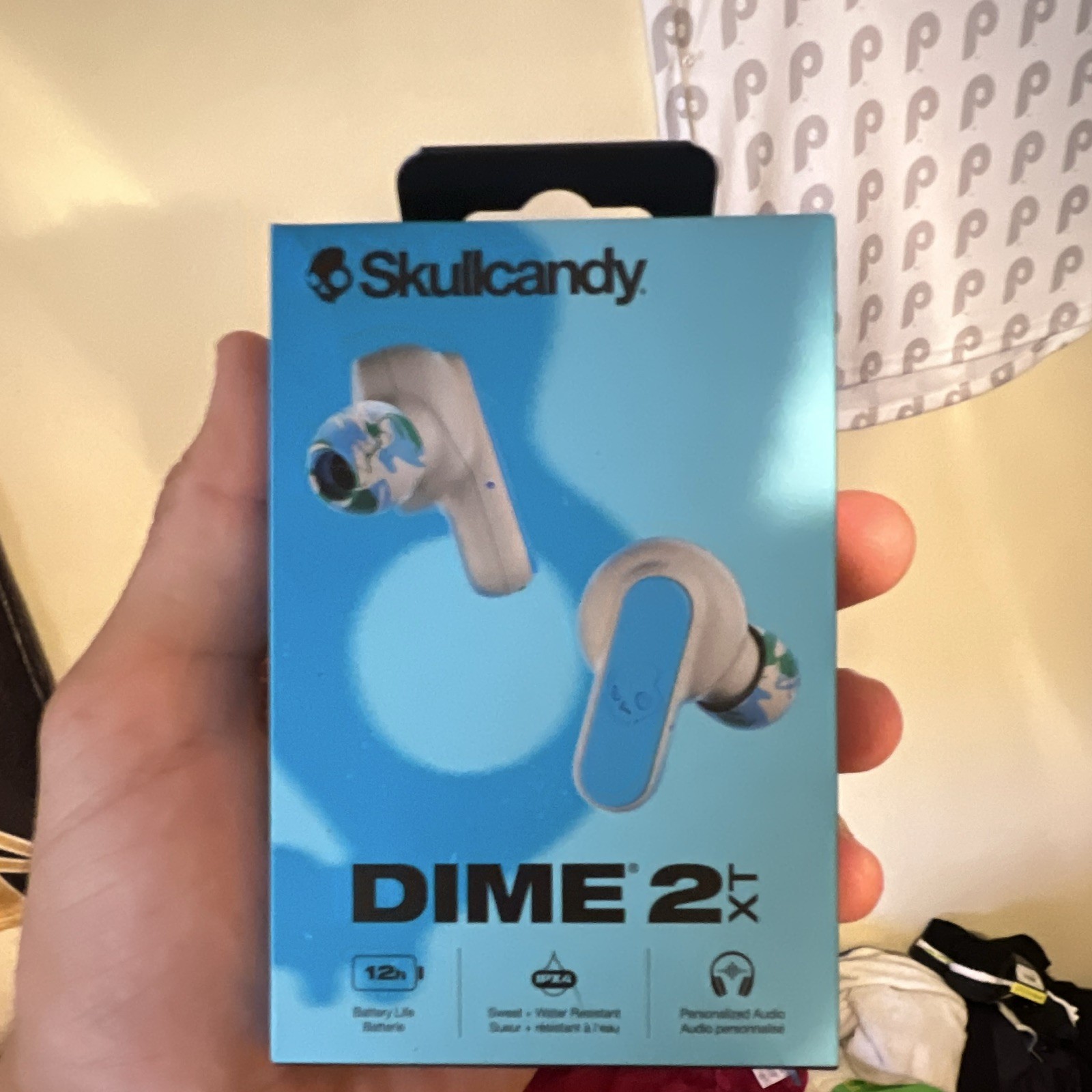 Skullcandy Dime 2 XT True Wireless Bluetooth In-Ear Earbuds Blue/White