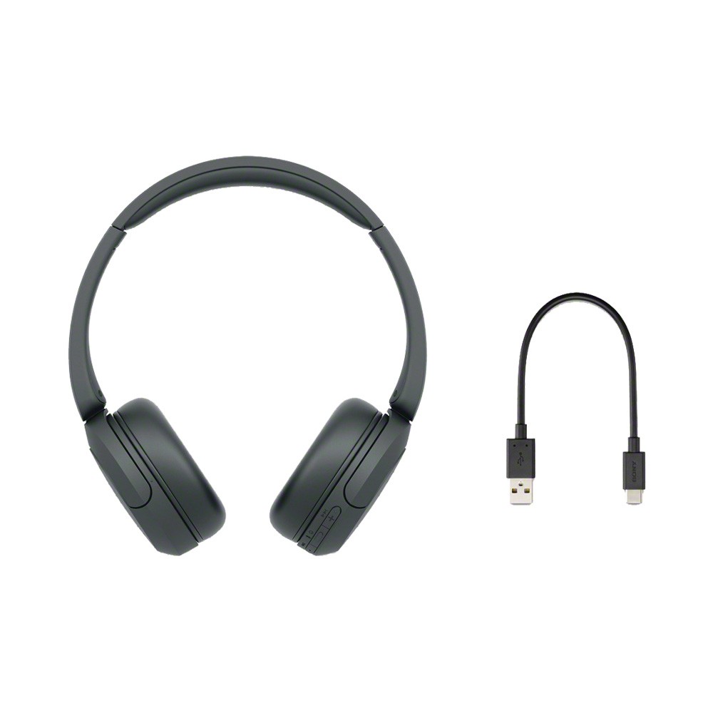 Sony WH-CH520 Wireless Headphones with Microphone, Black w/ Warranty Bundle
