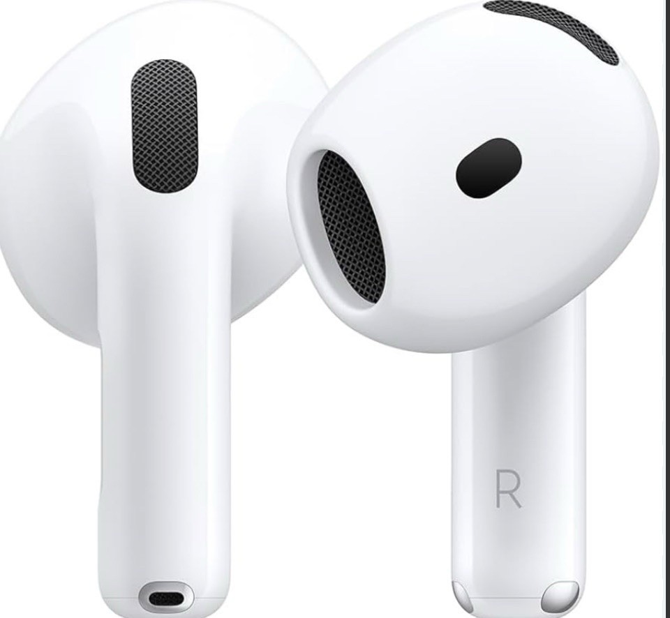 Apple AirPods 4 Wireless Bluetooth In-Ear Earbuds w/ Charging Case, White