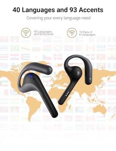 Timekettle W4 Pro AI Translator Earbuds – Real-Time Translation, 40 Languages