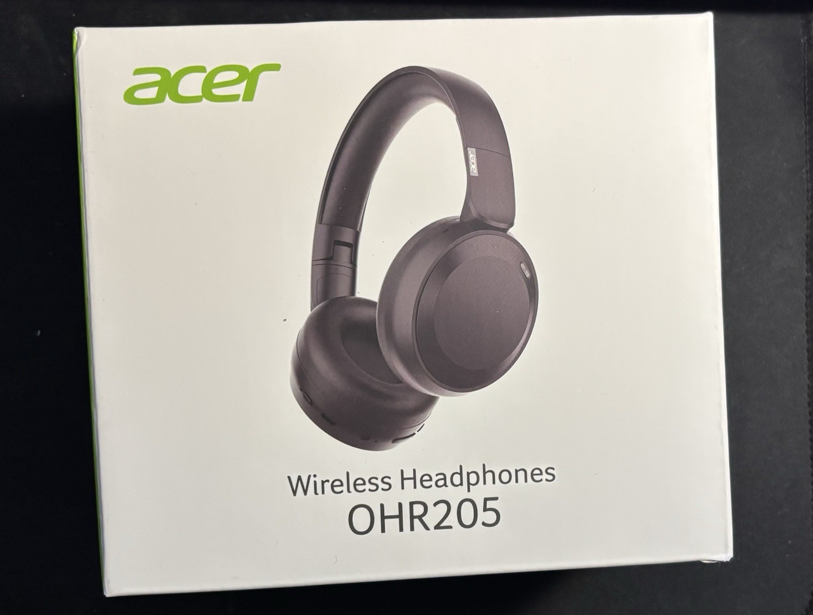 Acer OHR205 Bluetooth Headphones 70H Playtime Foldable Over-Ear Black NEW