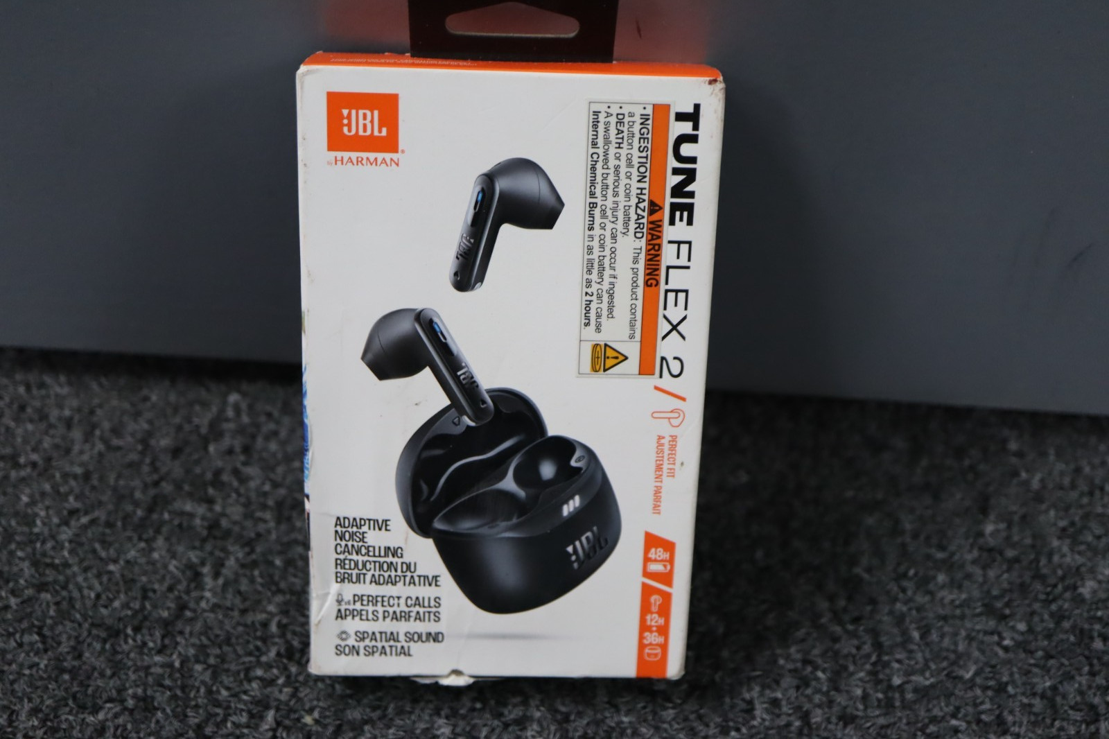 “NEW” JBL Tune Flex 2 Wireless Earbuds (JBLTFLEX2BLKAM) – Black… FREE S&H!