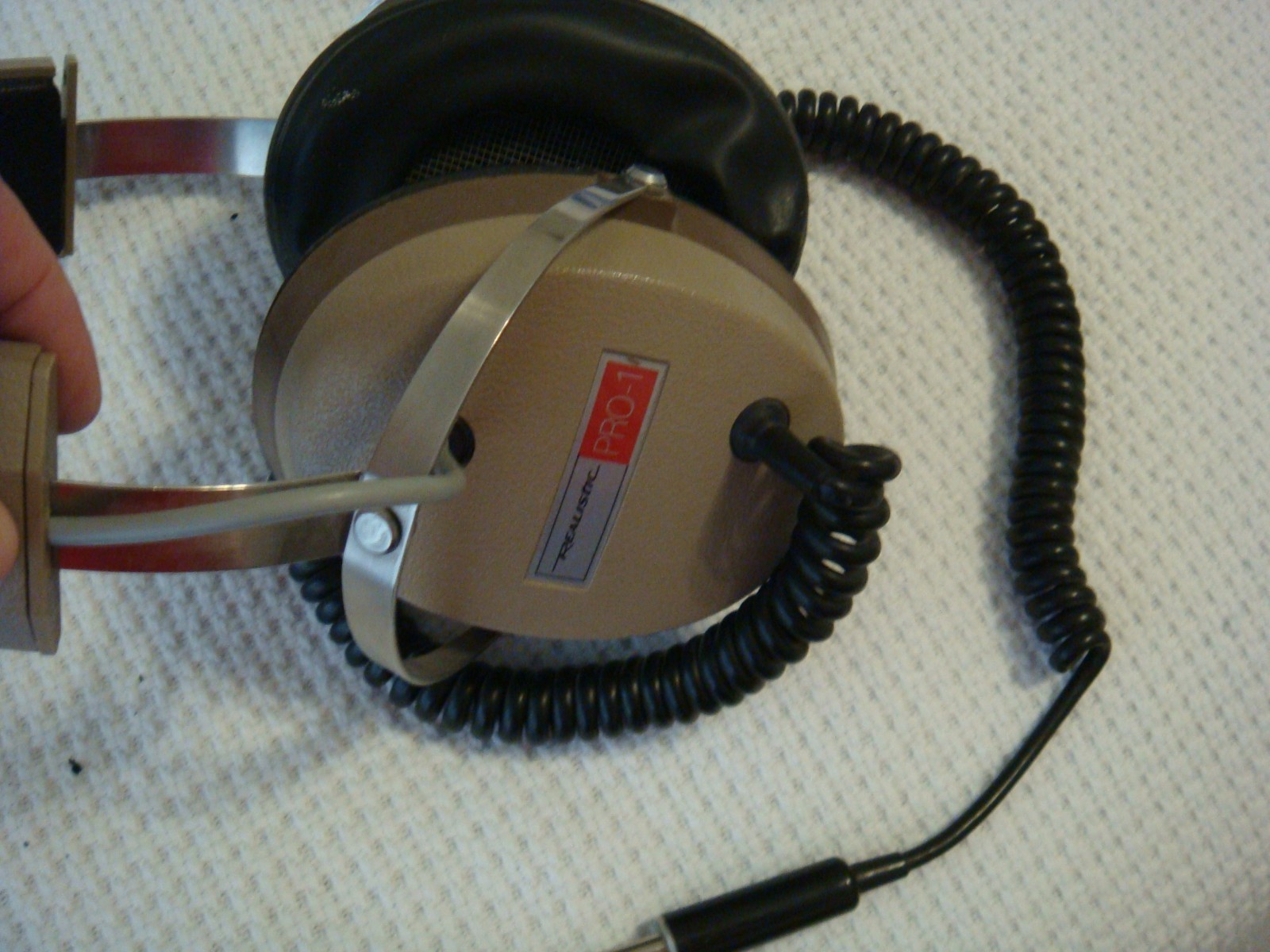 Realistic Custom Pro-1 Headphones Stereo Made in USA Vintage needs repair