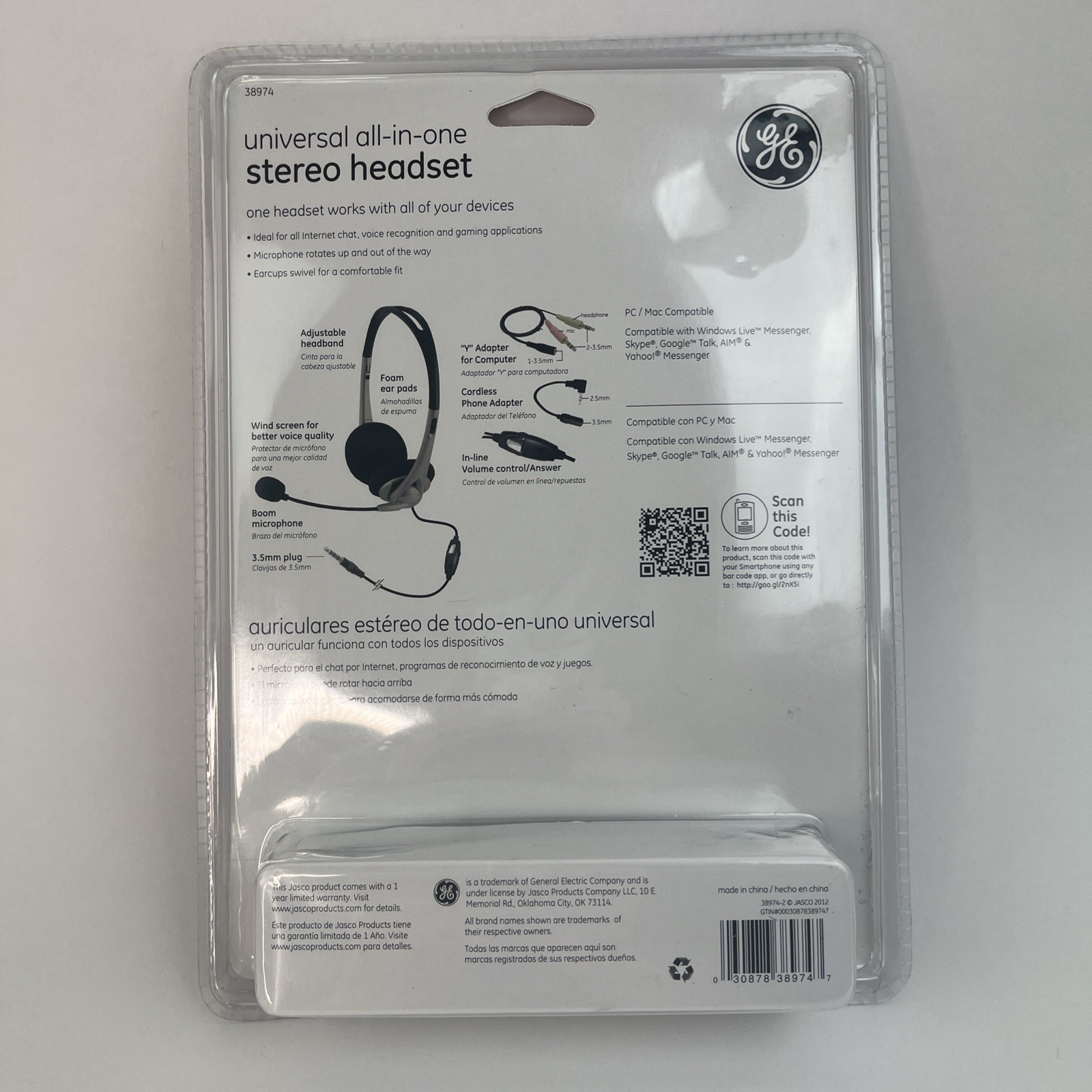 General Electric Universal All-In-One Stereo Headset