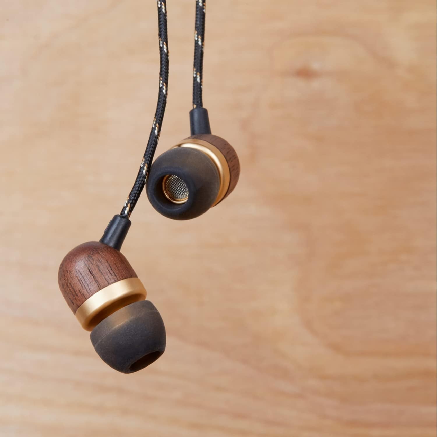 House of Marley Smile Jamaica Wired Earbuds w/ Mic Noise Isolating Brass
