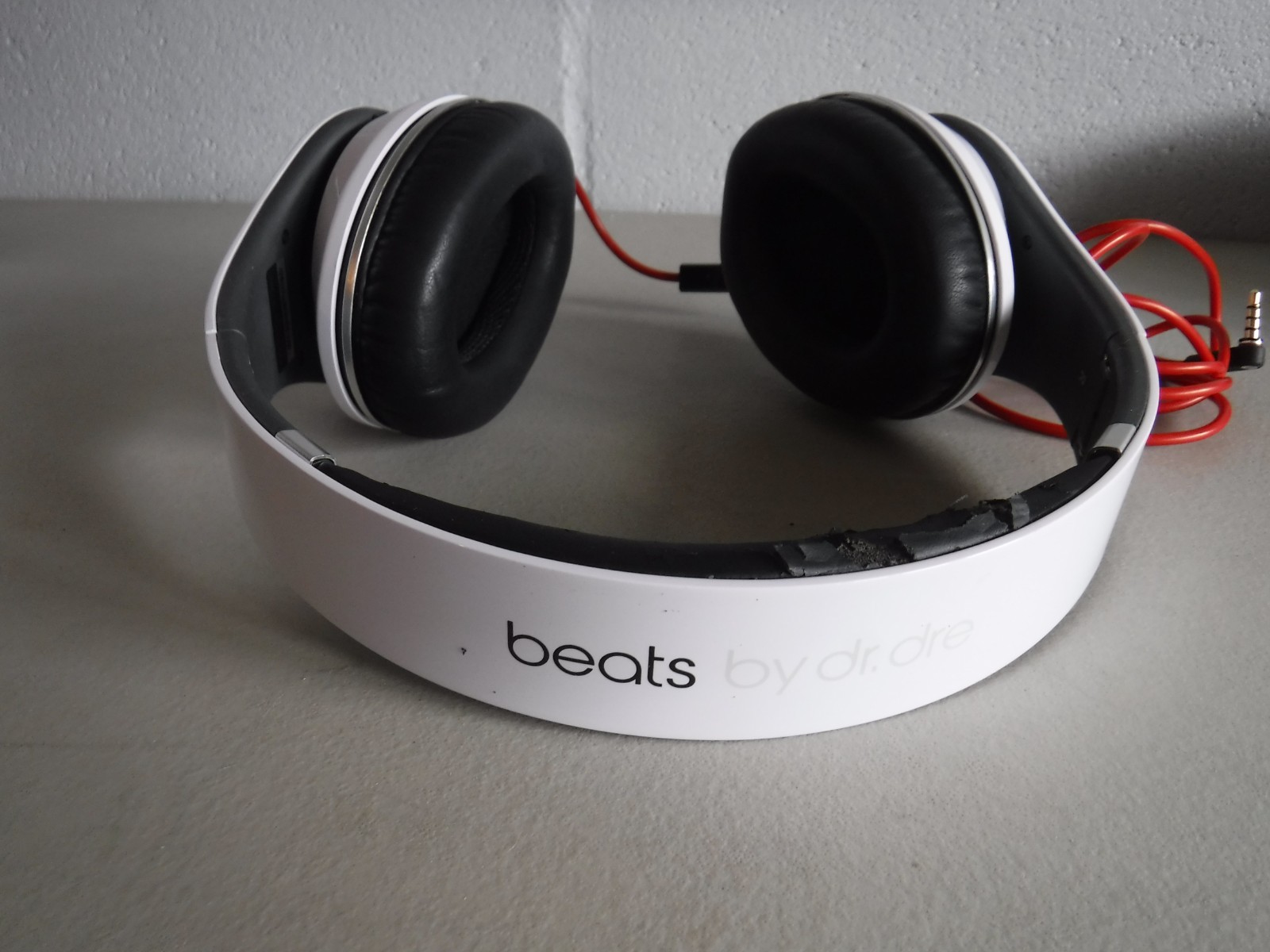 Monster Beats By Dr. Dre Studio Wired Headphones White Tested/Working